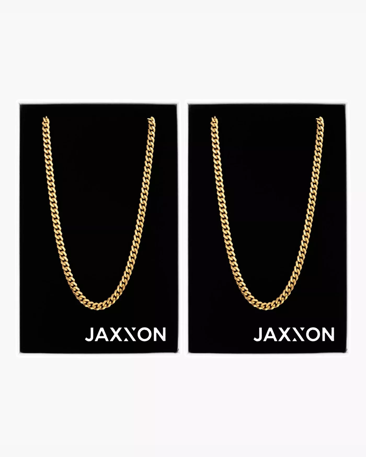 His and Hers Cuban 5mm Chain Gold Set